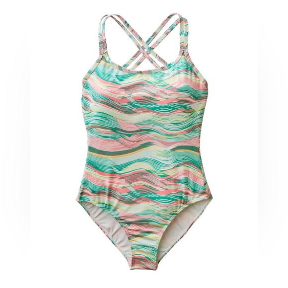 Carve Designs Pink and Green One Piece Swimsuit - Picture 4 of 7